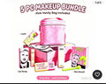 Made By Mitchell 5 Piece Makeup Bundle with Pink Vanity Case